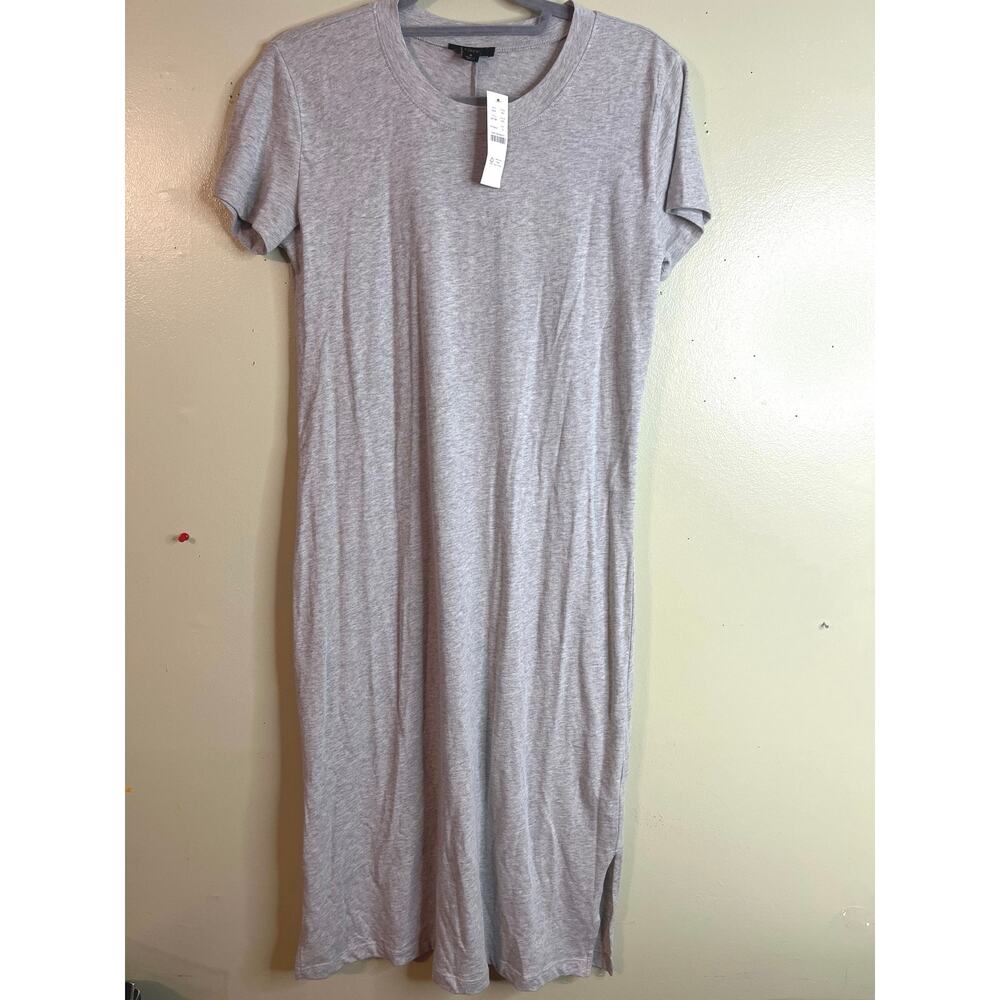 J. Crew T-shirt midi short sleeve side slits dress, size small, ap168